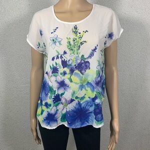 Le Lis Stitch Fix Women's Floral Blouse Top